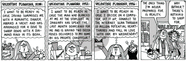 Cathy Classics on Monday February 12, 1996 Comic Strip
