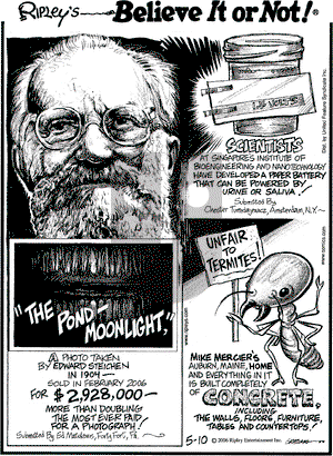 Ripley's Believe It or Not on Wednesday May 10, 2006 Comic Strip