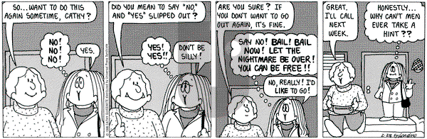 Cathy Classics on Saturday February 28, 1998 Comic Strip