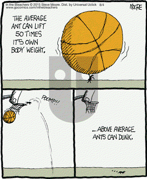 In the Bleachers on Tuesday August 4, 2015 Comic Strip