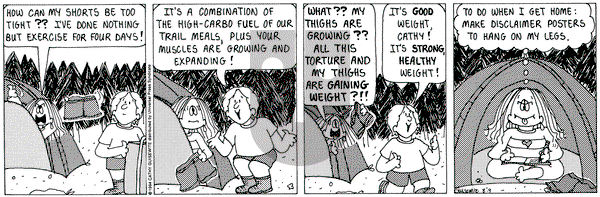 Cathy Classics on Tuesday August 9, 1994 Comic Strip