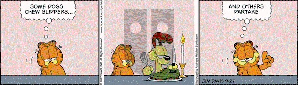 Garfield on Wednesday September 27, 2017 Comic Strip