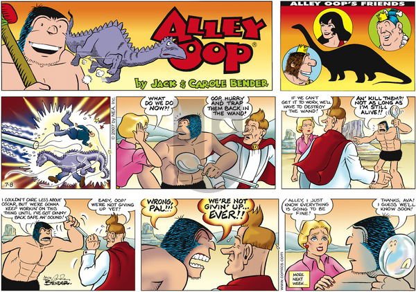 Alley Oop on Tuesday July 17, 2007 Comic Strip