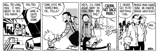 Calvin and Hobbes on Friday January 22, 1988 Comic Strip