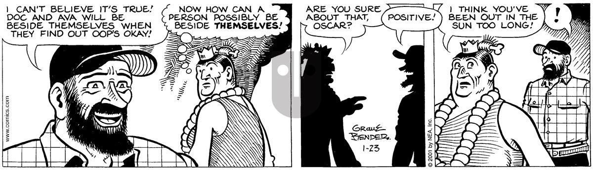 Alley Oop - Tuesday January 23, 2001 Comic Strip