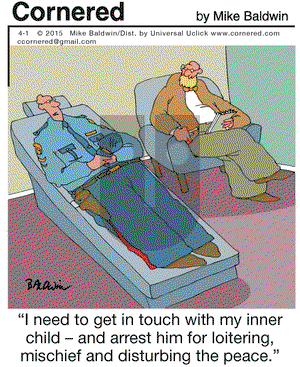 Cornered on Wednesday April 1, 2015 Comic Strip
