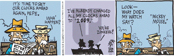 La Cucaracha on Monday January 5, 2009 Comic Strip