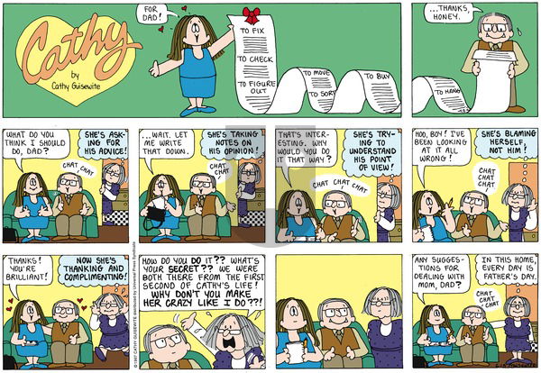 Cathy Classics on Sunday June 15, 1997 Comic Strip