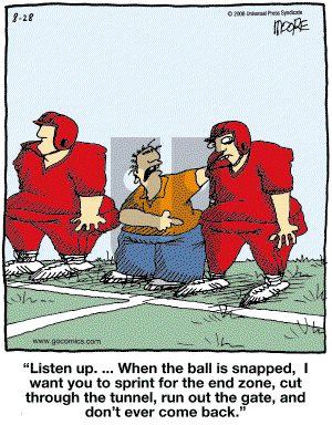 In the Bleachers - Thursday August 28, 2008 Comic Strip