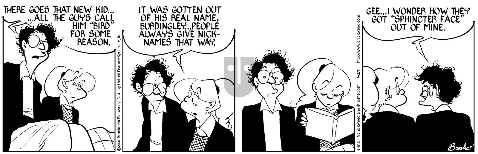 9 Chickweed Lane - Saturday January 27, 2001 Comic Strip