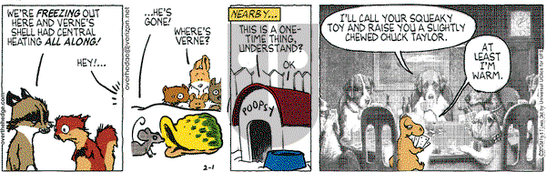 Over the Hedge on Saturday February 1, 2014 Comic Strip