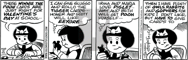Nancy on Tuesday February 12, 2002 Comic Strip