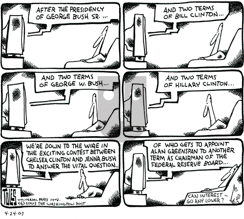 Tom Toles on Thursday April 24, 2003 Comic Strip