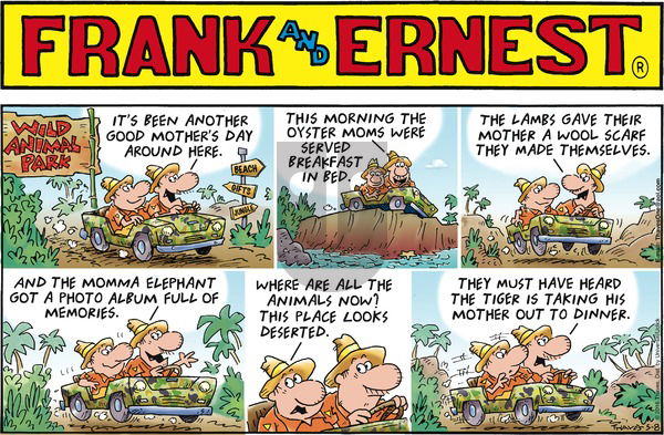 Frank and Ernest on Sunday May 8, 2016 Comic Strip