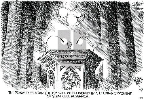 Pat Oliphant on Tuesday June 8, 2004 Comic Strip