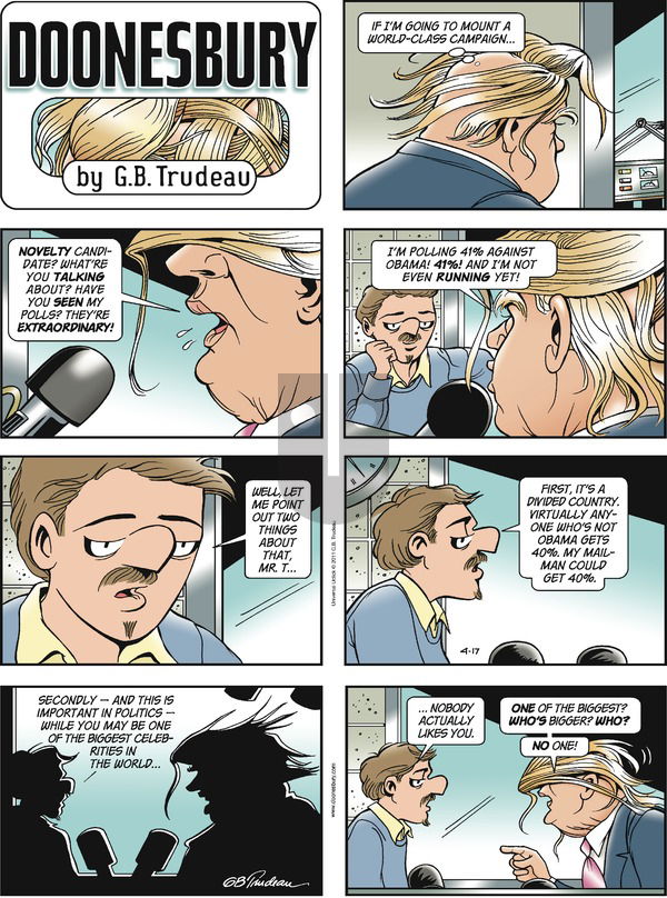 Doonesbury on Sunday April 17, 2011 Comic Strip