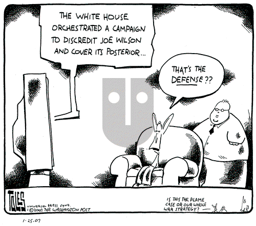 Tom Toles on Thursday January 25, 2007 Comic Strip
