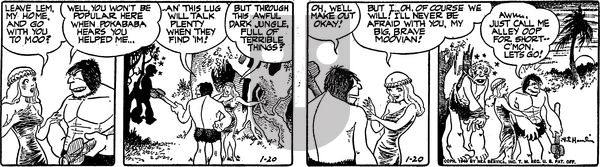 Alley Oop on Thursday January 20, 1949 Comic Strip