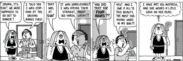 Cathy Classics on Friday August 23, 1991 Comic Strip