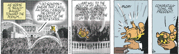 Over the Hedge on Tuesday January 20, 2009 Comic Strip
