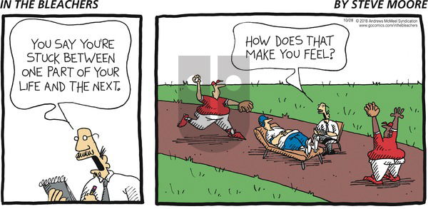 In the Bleachers on Sunday October 28, 2018 Comic Strip