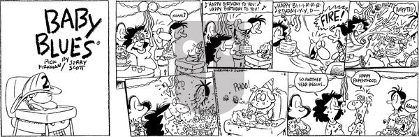 Baby Blues on Sunday January 8, 1995 Comic Strip