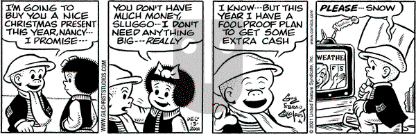 Nancy on Thursday December 13, 2001 Comic Strip