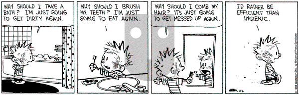 Calvin and Hobbes on Saturday November 6, 1993 Comic Strip