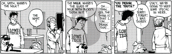 Get Fuzzy on Wednesday April 17, 2002 Comic Strip