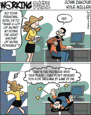 Working Daze - Monday July 9, 2007 Comic Strip