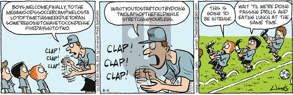 Cleats on Friday August 2, 2002 Comic Strip