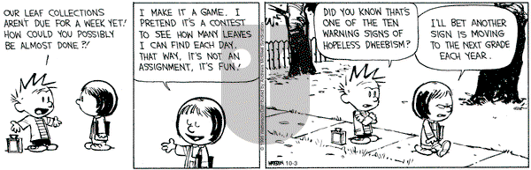 Calvin and Hobbes on Friday October 3, 2025 Comic Strip