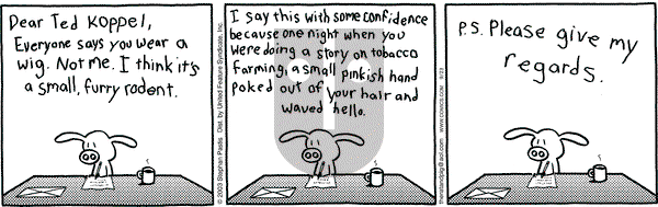 Pearls Before Swine on Tuesday September 23, 2003 Comic Strip