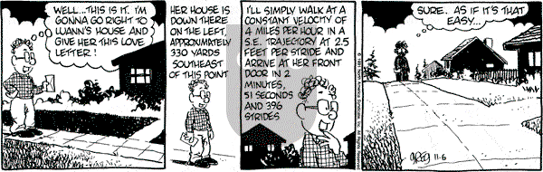 Luann on Wednesday November 6, 1991 Comic Strip