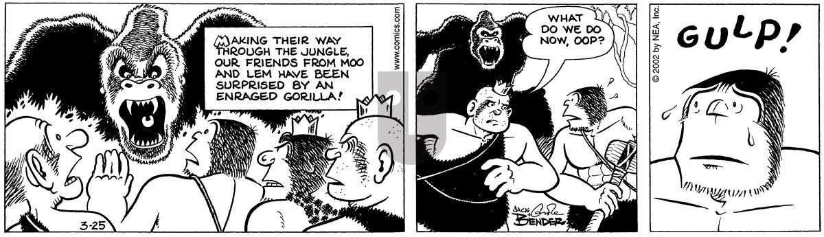 Alley Oop - Monday March 25, 2002 Comic Strip