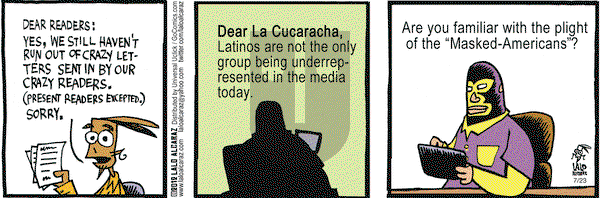 La Cucaracha - Monday July 23, 2012 Comic Strip