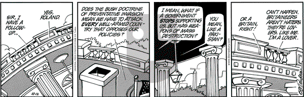 Doonesbury on Saturday October 12, 2002 Comic Strip