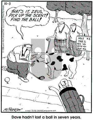 Close to Home on Thursday October 3, 1996 Comic Strip