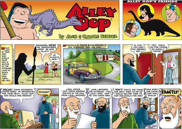 Alley Oop on Sunday July 5, 2015 Comic Strip