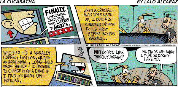 La Cucaracha on Sunday February 3, 2008 Comic Strip