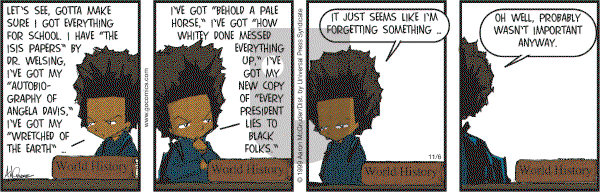 The Boondocks on Monday November 6, 2006 Comic Strip