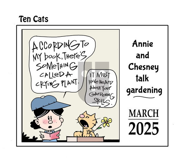 Ten Cats on Tuesday March 18, 2025 Comic Strip