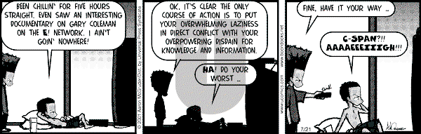 The Boondocks on Saturday February 21, 2009 Comic Strip