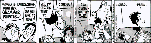 Rose is Rose on Saturday August 25, 2001 Comic Strip