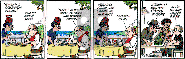 Doonesbury on Thursday December 25, 2014 Comic Strip