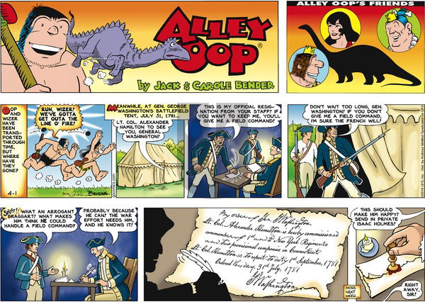 Alley Oop on Sunday April 1, 2018 Comic Strip