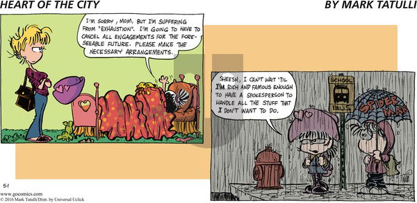 Heart of the City on Sunday May 1, 2016 Comic Strip
