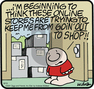 Ziggy - Friday August 13, 2021 Comic Strip