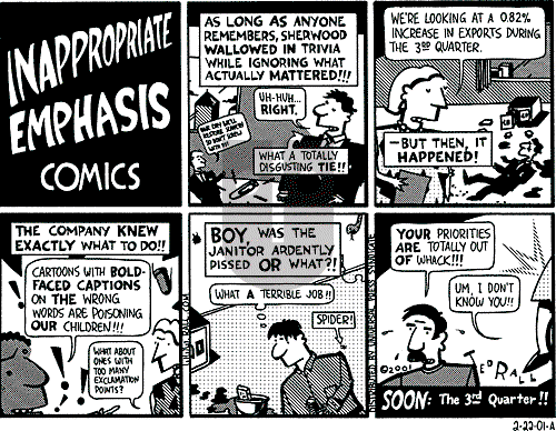 Ted Rall on Thursday February 22, 2001 Comic Strip