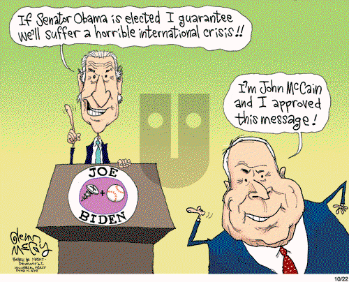 Glenn McCoy on Thursday October 30, 2008 Comic Strip